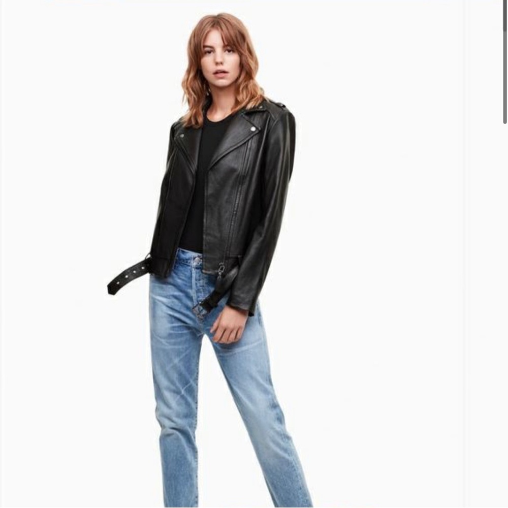 XXS Mackage Florica Classic Leather Jacket